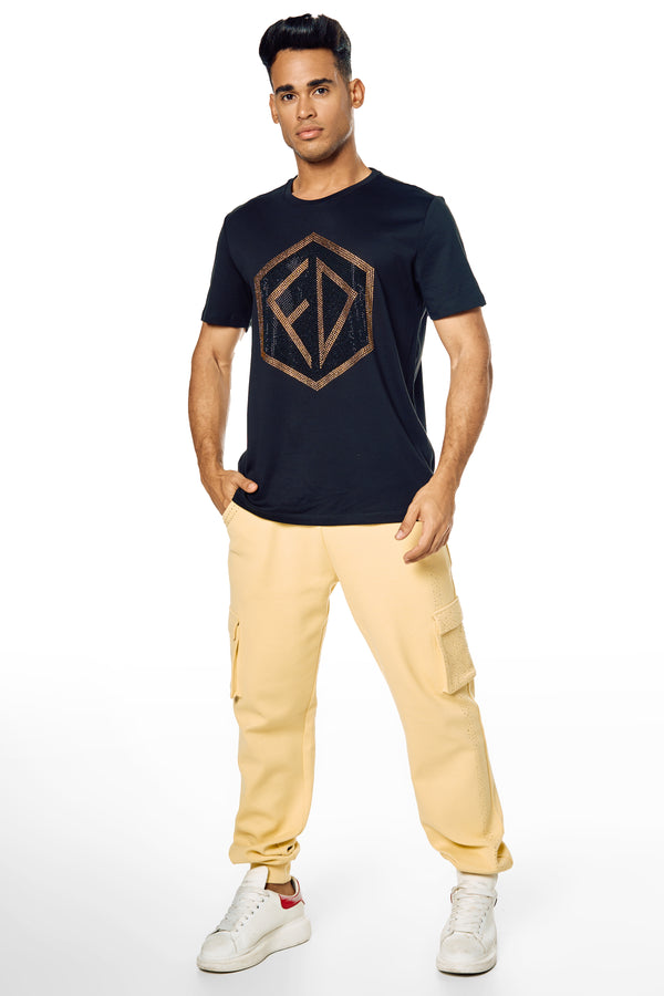 FRAUD crystal logo T-shirt