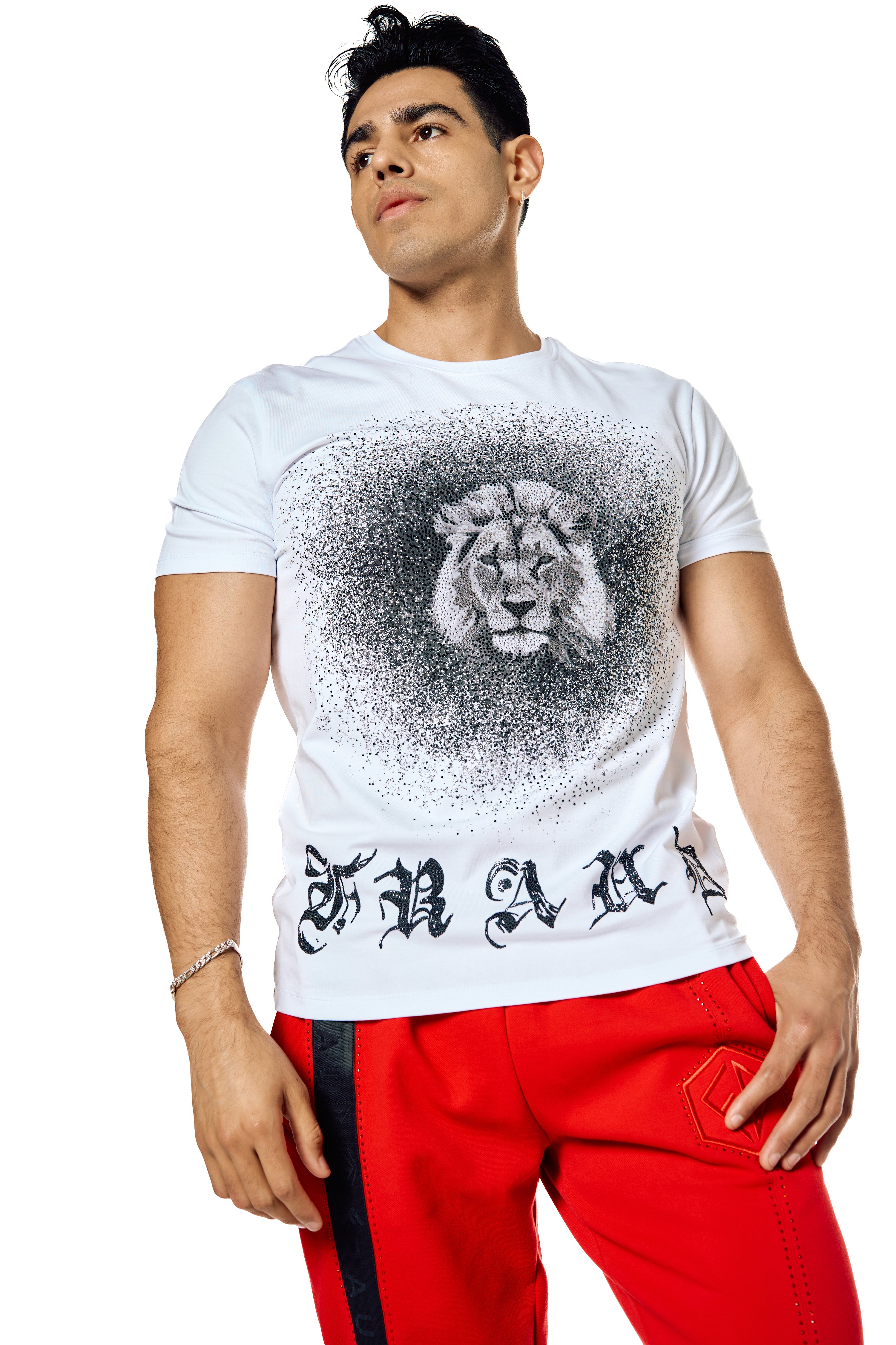 WHITE T-SHIRT WITH LION