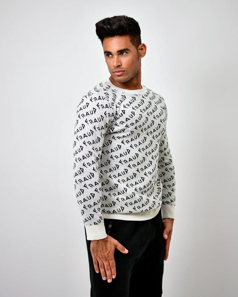 FRAUD collection sweater in wool blend